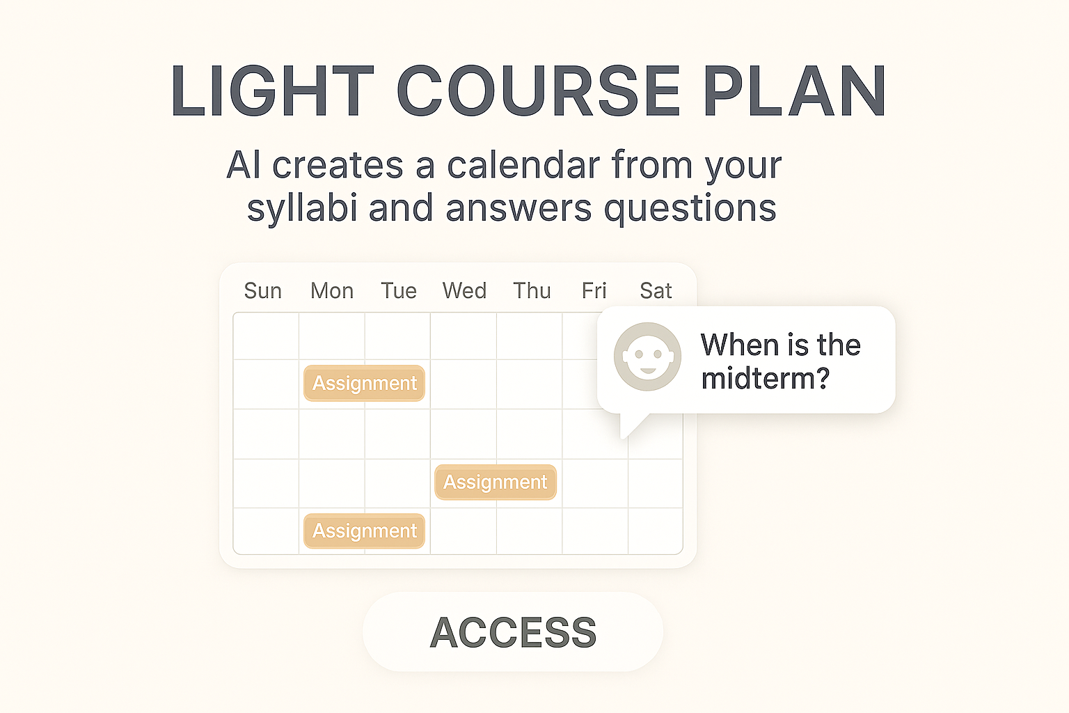 Light Course Plan